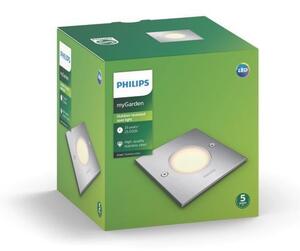 PH 17356/47/P0 LED Venkovní bodové pojezdové svítidlo Philips Crust 17356/47/P0 chromové 2700K - PHILIPS (915005395601)