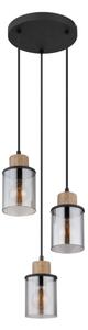 Globo 15707-3HR - Lustr na lanku REID 3xE27/15W/230V pr. 27 cm dub