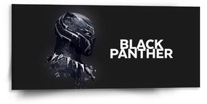 Sablio Obraz BLACK PANTHER z profilu Černý - 110x50 cm
