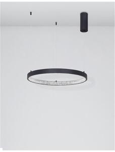 Nova Luce Závěsné LED svítidlo PRESTON, 37W 3000K stmívatelné Barva: Černá
