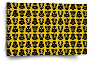 Sablio Obraz Star Wars Stormtroopeři Pattern na žluté - 120x80 cm