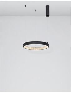 Nova Luce Závěsné LED svítidlo PRESTON, 25W 3000K stmívatelné Barva: Černá