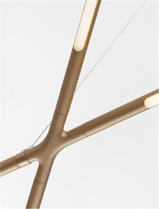 Nova Luce Závěsné LED svítidlo RACCIO, 27W 3000K stmívatelné Barva: Zlatá