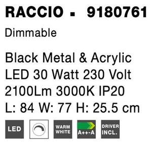 Nova Luce Stropní LED svítidlo RACCIO, 30W 3000K stmívatelné Barva: Zlatá