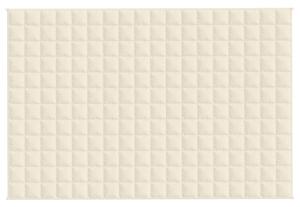 Zátěžová deka světle krémová 122 x 183 cm 5 kg textil