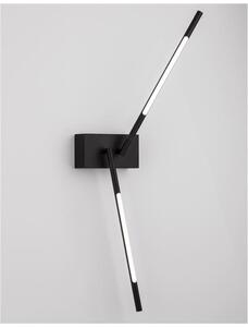 Nova Luce Nástěnné nastavitelné LED svítidlo RACCIO, 9.2W 3000K Barva: Černá