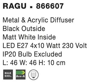 Nova Luce Stropní svítidlo RAGU, E27 4x12W Barva: Bílá
