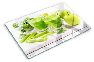 Skleněná krájecí deska Zelené smoothie s čerstvými ingrediencemi ddk-nr-wm-00006995
