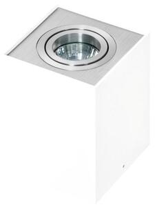AZZ AZ0872 Stropní bodové přisazené svítidlo Azzardo Eloy 1 white/aluminium AZ0872 GU10 1x50W IP20 9,5cm hranaté bílo-hliníkové - AZZARDO