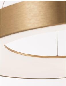 Nova Luce Závěsné LED svítidlo RANDO THIN, 50W, stmívatelné Barva: Zlatá, Teplota světla: 3000K