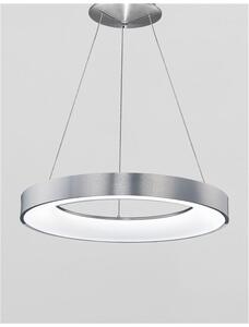 Nova Luce Závěsné LED svítidlo RANDO THIN, 50W, stmívatelné Barva: Stříbrná, Teplota světla: 3000K