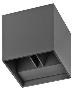 AZZ AZ0957 LED Venkovní nástěnné svítidlo Azzardo Gambino 1 dark grey AZ0957 6W 480lm 3000K IP44 10cm tmavě šedé - AZZARDO