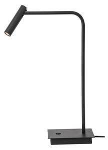 Nova Luce Stolní LED lampa SICILY černý hliník 3W 3000K s vypínačem