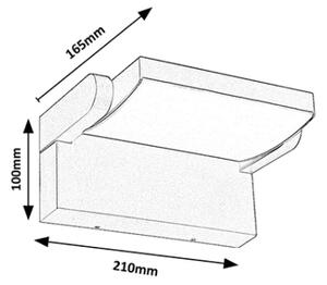 Brilagi - LED Venkovní nástěnné svítidlo ANKLE LED/18W/230V 3000K IP65