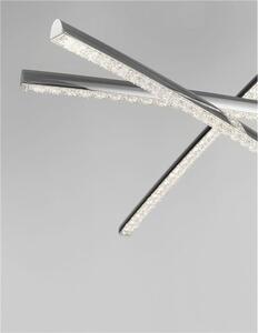 Nova Luce Závěsné LED svítidlo SEVILLE chromovaný hliník a akryl 38W 3000K