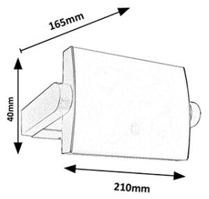 Brilagi-LED Venkovní nástěnné svítidlo se senzorem ANKLE LED/18W/230V 4000K IP65