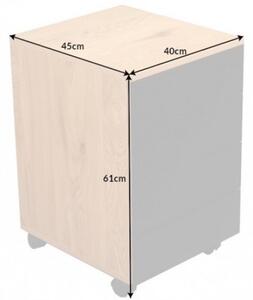 (3830) STUDIO pojízdný kancelářský kontejner dubový vzhled