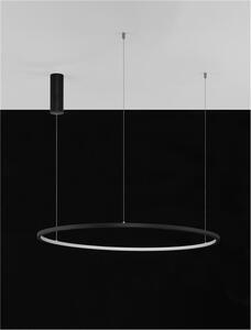 Nova Luce Závěsné LED svítidlo TARQUIN, 48W 3000K stmívatelné Barva: Černá