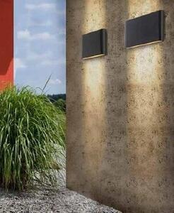 AZZ AZ2182 LED Venkovní nástěnné svítidlo Azzardo Cremona M dark grey AZ2182 10W 476lm 3000K IP54 17,5cm tmavě šedé - AZZARDO