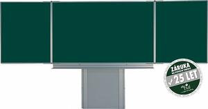 Magnetická tabule pro popis křídou TRIPTYCH K 200 x 100 cm - 200 x 100 cm, zelená