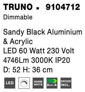 Nova Luce Stropní LED svítidlo TRUNO, 60W 3000K stmívatelné