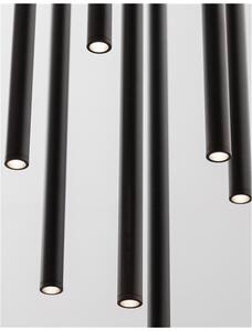 Nova Luce Závěsné LED svítidlo ULTRATHIN, 7x3W 3000K Barva: Černá
