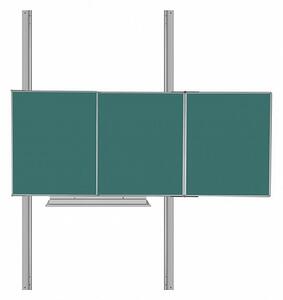 Magnetická tabule TRIPTYCH K/PYLON AL 200 x 120 cm - TR K 200/120 ZZZZZ + PY jedn