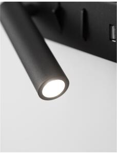 Nova Luce Nástěnné LED svítidlo VIDA, USB nabíjení, 3000K, čtecí lampička 1x3W Barva: Bílá