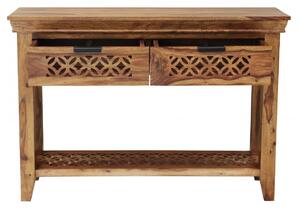 Konzolový stůl Mira 110x76x35 z indického masivu palisandr