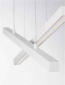 Nova Luce Závěsné LED svítidlo X-LINE, 40W 3000K stmívatelné Barva: Bílá
