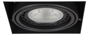 AZZ AZ2872 Stropní zápustné bodové svítidlo Azzardo Nova 1 GIPs black/black AZ2872 GU10+ADAP111/ES111 1x40/1x50W IP20 15cm černé - AZZARDO