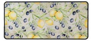 Kuchyňský koberec s motivem citrónů a oliv