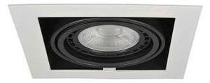 AZZ AZ2871 Stropní zápustné bodové svítidlo Azzardo Nova 1 white/black AZ2871 GU10+ADAP111/ES111 1x40/1x50W IP20 19,5cm bílo-černé - AZZARDO