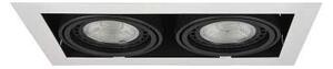 AZZ AZ2877 Stropní zápustné bodové svítidlo Azzardo Nova 2 white/black AZ2877 GU10+ADAP111/ES111 2x40/2x50W IP20 34,5cm bílo-černé - AZZARDO