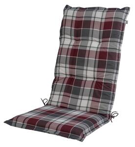 LIVARNO home Sada potahů na židli / křeslo Valencia, 120 x 50 x 8 cm, 4dílná, červená/šedá (800006039)