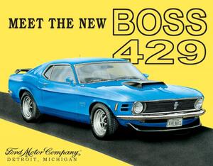 Plechová cedule Ford Mustang Boss 40 cm x 32 cm