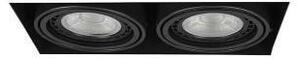 AZZ AZ2935 Stropní zápustné bodové svítidlo Azzardo Nova 2 GIPs black/black AZ2935 GU10+ADAP111/ES111 2x40/2x50W IP20 30cm černé - AZZARDO
