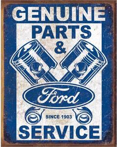 Plechová cedule Ford Service - Pistons 40 cm x 32 cm