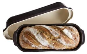 Emile Henry Forma na chleba velká hranatá 39,5 x 16 cm Pepřová 795503