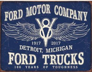 Plechová cedule Ford Trucks 100 years 40 cm x 32 cm