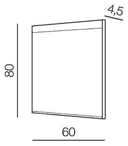 AZZ AZ51057 LED Koupelnové nástěnné svítidlo se zrcadlem Azzardo Andromeda 80x60 AZ51057 37W 3600lm 4000K IP44 12V 80x60cm - AZZARDO