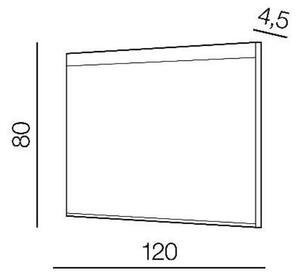 AZZ AZ51059 LED Koupelnové nástěnné svítidlo se zrcadlem Azzardo Andromeda 120x80 AZ51059 56W 5600lm 4000K IP44 12V 120x80cm - AZZARDO