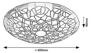 Brilagi - Tiffany vitrážové stropní svítidlo GARLAN 2xE27/60W/230V