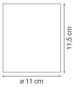 ILUX 092324 Venkovní stropní svítidlo Ideal Lux Gun PL1 alluminio 092324 stříbrná 11cm IP44 - IDEALLUX