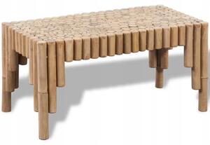 Kávový stolek Zakito Home obdélníkový 35 x 70 x 35 cm odstíny béžové