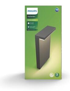 PH 16485/93/P0 LED Venkovní sloupkové svítidlo Philips Bustan 16485/93/P0 antracitové malé 2700K - PHILIPS (915005378501)