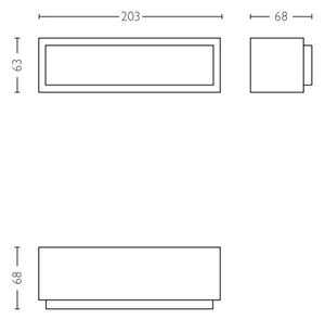 PH 17354/93/P3 LED Venkovní nástěnné svítidlo Philips Stratosphere 17354/93/P3 antracitové 4000K - PHILIPS (915005382702)