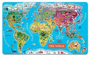 Velká závěsná magnetická mapa světa v angličtině