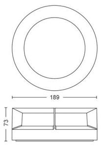 PH 17390/30/P0 LED Venkovní nástěnné svítidlo Actea 17390/30/P0 černé 2700K - PHILIPS (915005554301)