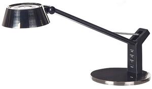 Kovová stolní LED lampa s USB portem mosazná CHAMAELEON